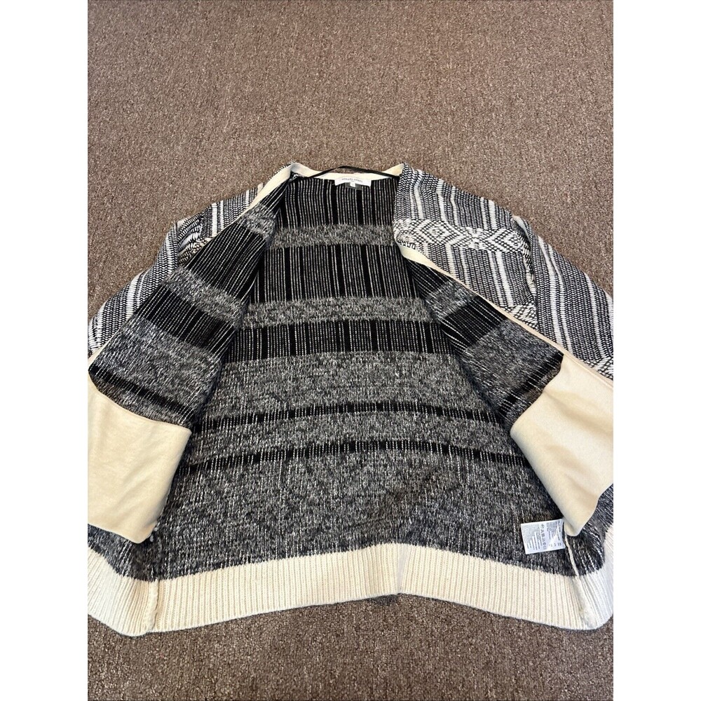 Gerard Darel PARIS Cardigan Womens 1 Open Front Knit Aztec Geometric - Picture 5 of 10